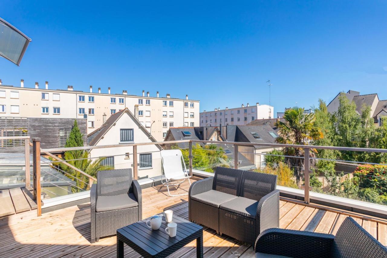 Teranga - Studio Avec Grande Terrasse Dans Rennes Zewnętrze zdjęcie