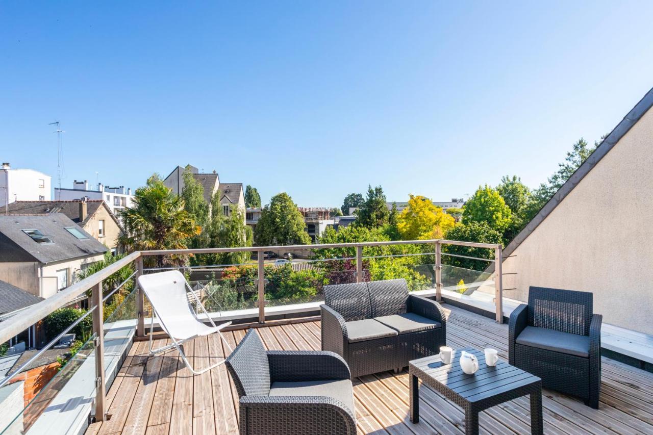 Teranga - Studio Avec Grande Terrasse Dans Rennes Zewnętrze zdjęcie